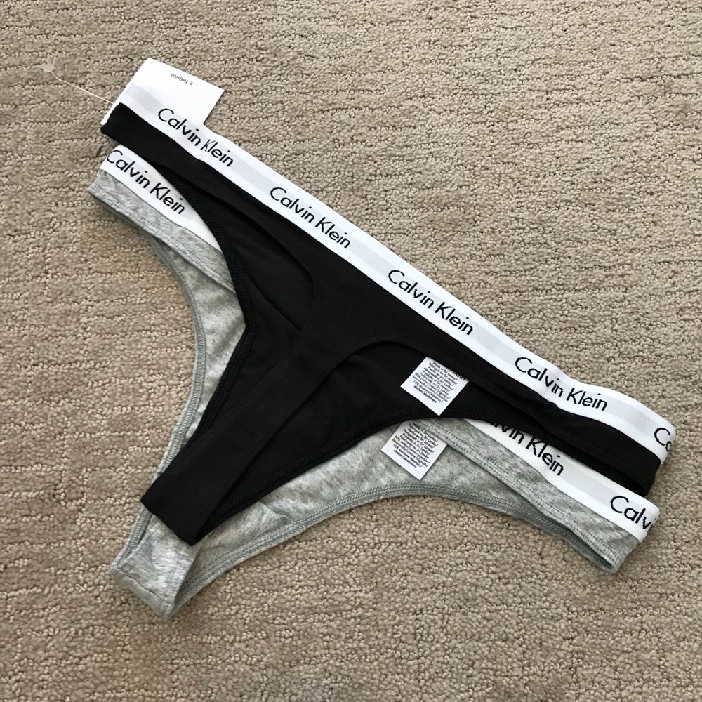 Calvin Klein Thongs 2 Pack NWT - Picture 3 of 4